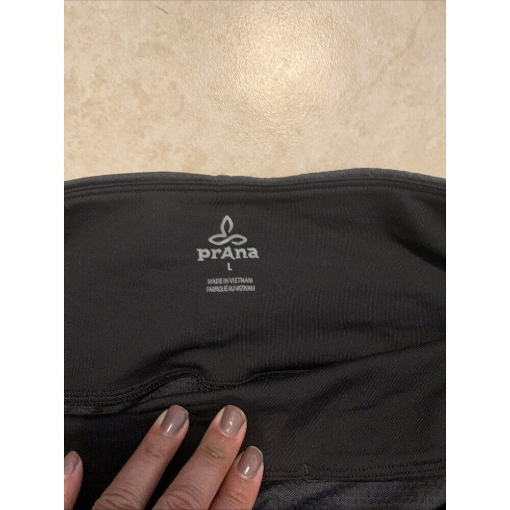 Prana dark grey leggings for women, size L - Picture 2 of 5